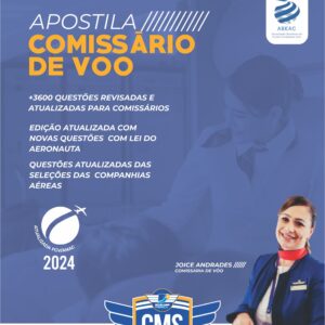 Apostila física para Comissário de Voo